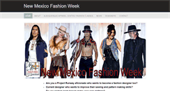 Desktop Screenshot of newmexicofashionweek.com